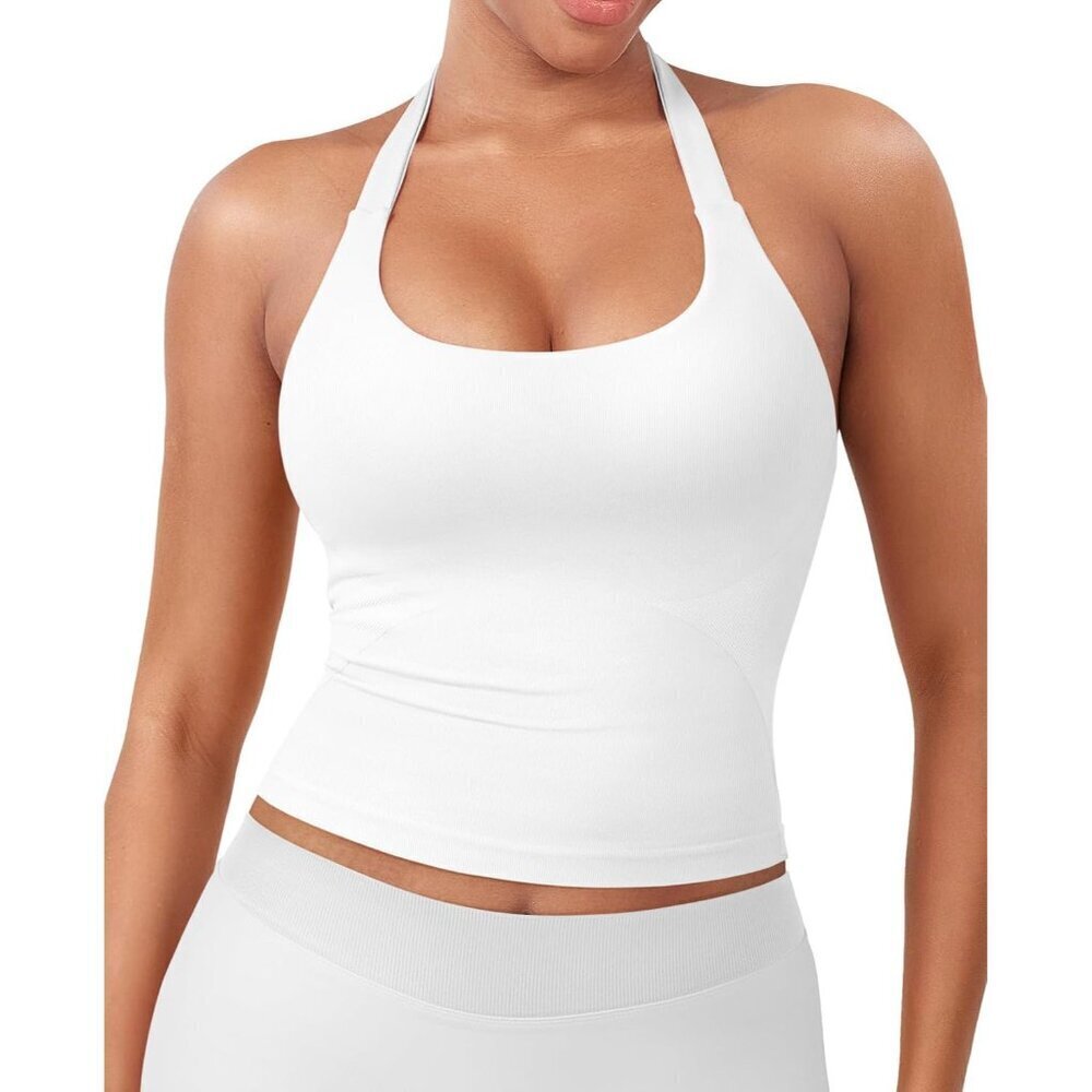 Women's Sport Tank Top Nylon Elastane Small Supportive Backless Crop